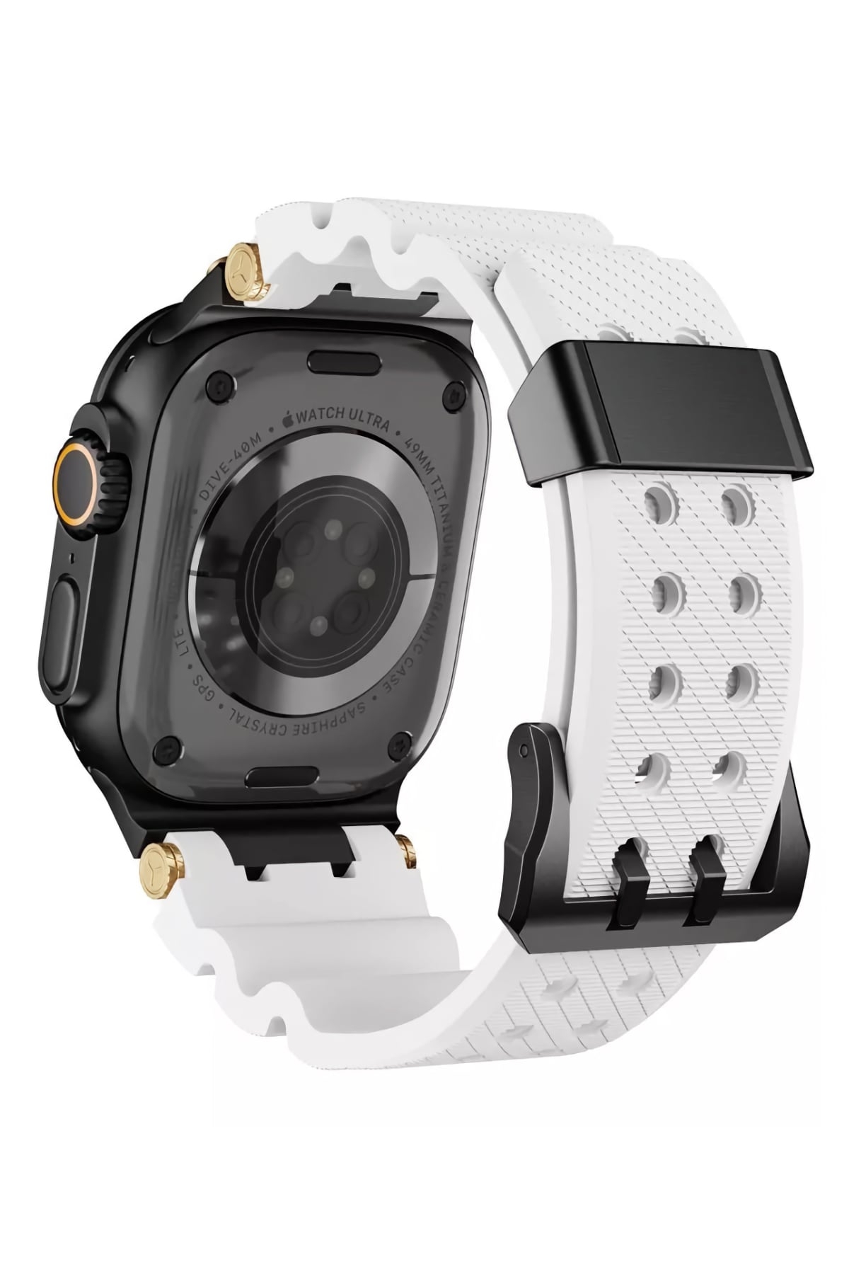 Apple Watch Ultra Uyumlu Gripline Kordon Nimbus Siyah Toka bikordon