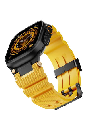 Apple Watch Ultra Uyumlu Gripline Kordon Solarix Siyah Toka bikordon