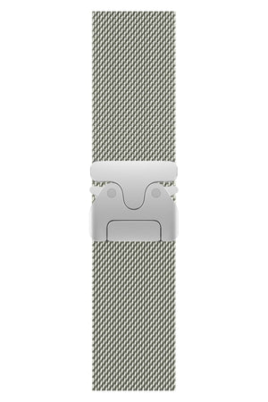 Apple Watch Ultra Uyumlu İnce Örgü Milano Loop Gümüş  bikordon