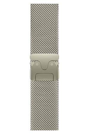 Apple Watch Ultra Uyumlu İnce Örgü Milano Loop Titanyum  bikordon