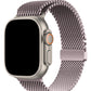 Apple Watch Ultra Uyumlu Kalın Örgü Milano Loop Lilac  bikordon