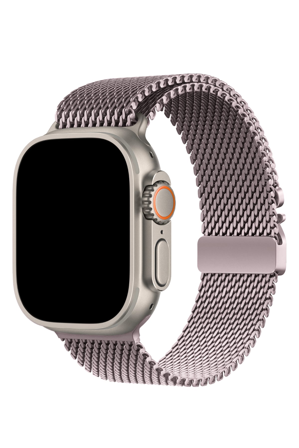 Apple Watch Ultra Uyumlu Kalın Örgü Milano Loop Lilac  bikordon