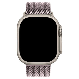 Apple Watch Ultra Uyumlu Kalın Örgü Milano Loop Lilac  bikordon