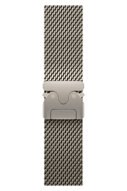 Apple Watch Ultra Uyumlu Kalın Örgü Milano Loop Starlight  bikordon