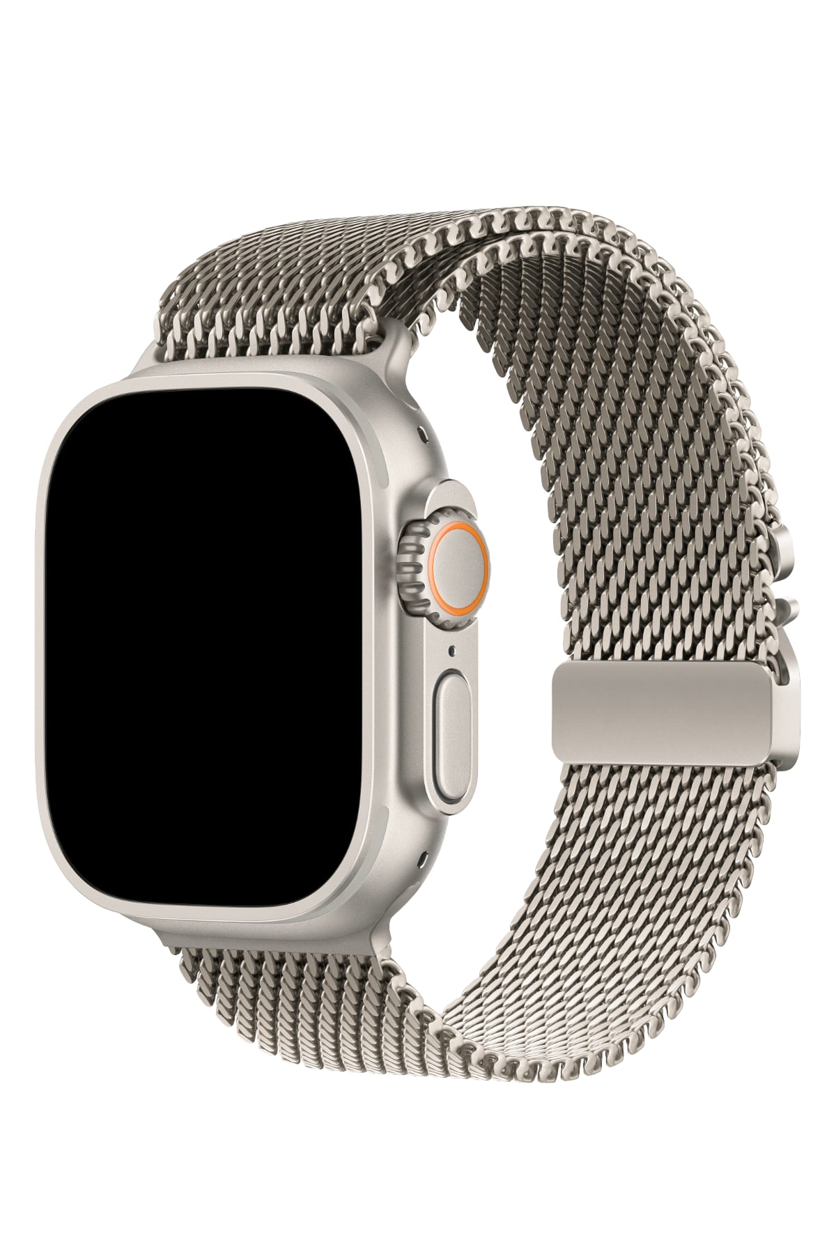 Apple Watch Ultra Uyumlu Kalın Örgü Milano Loop Starlight  bikordon