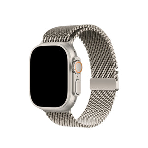 Apple Watch Ultra Uyumlu Kalın Örgü Milano Loop Starlight  bikordon