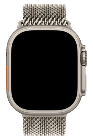 Apple Watch Ultra Uyumlu Kalın Örgü Milano Loop Starlight  bikordon