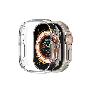 Apple Watch Ultra Uyumlu Kasa Koruyucu Şeffaf Bumper 49mm bikordon
