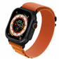 Apple Watch Ultra Uyumlu Metal Çerçeve Koruyucu Siyah bikordon