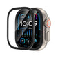 Apple Watch Ultra Uyumlu Metal Çerçeveli İnce Ekran Koruyucu Siyah bikordon