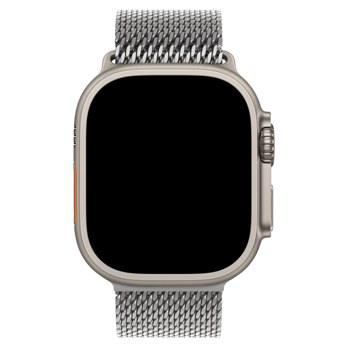 Apple Watch Ultra Uyumlu Kalın Örgü Milano Loop Gümüş Gri  bikordon