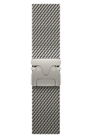 Apple Watch Ultra Uyumlu Kalın Örgü Milano Loop Natürel  bikordon