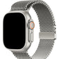 Apple Watch Ultra Uyumlu Kalın Örgü Milano Loop Natürel  bikordon