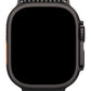 Apple Watch Ultra Uyumlu Kalın Örgü Milano Loop Siyah  bikordon
