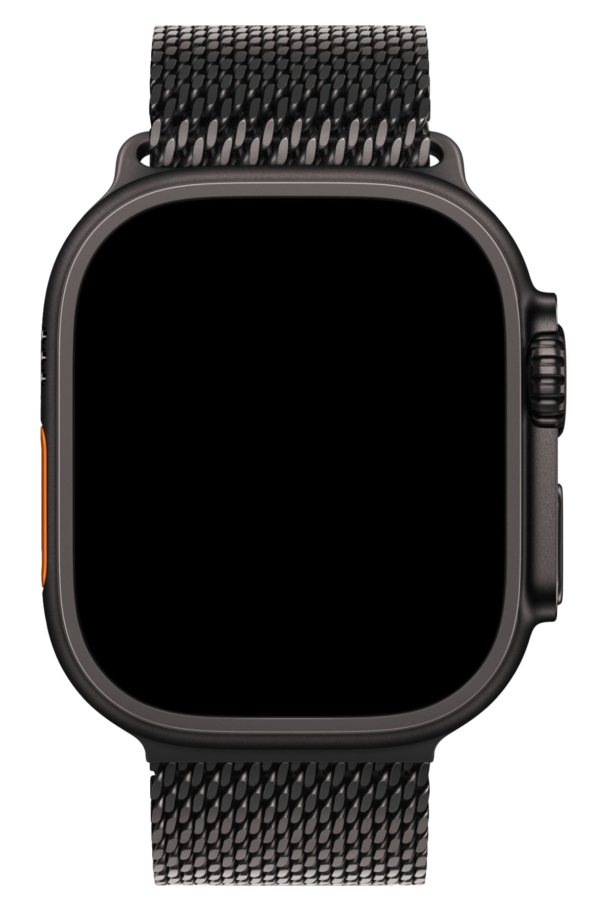 Apple Watch Ultra Uyumlu Kalın Örgü Milano Loop Siyah  bikordon