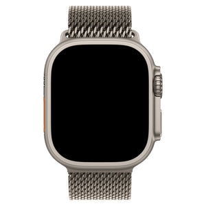 Apple Watch Ultra Uyumlu Titanyum Milano Loop Natürel bikordon