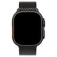 Apple Watch Ultra Uyumlu Titanyum Milano Loop Siyah bikordon