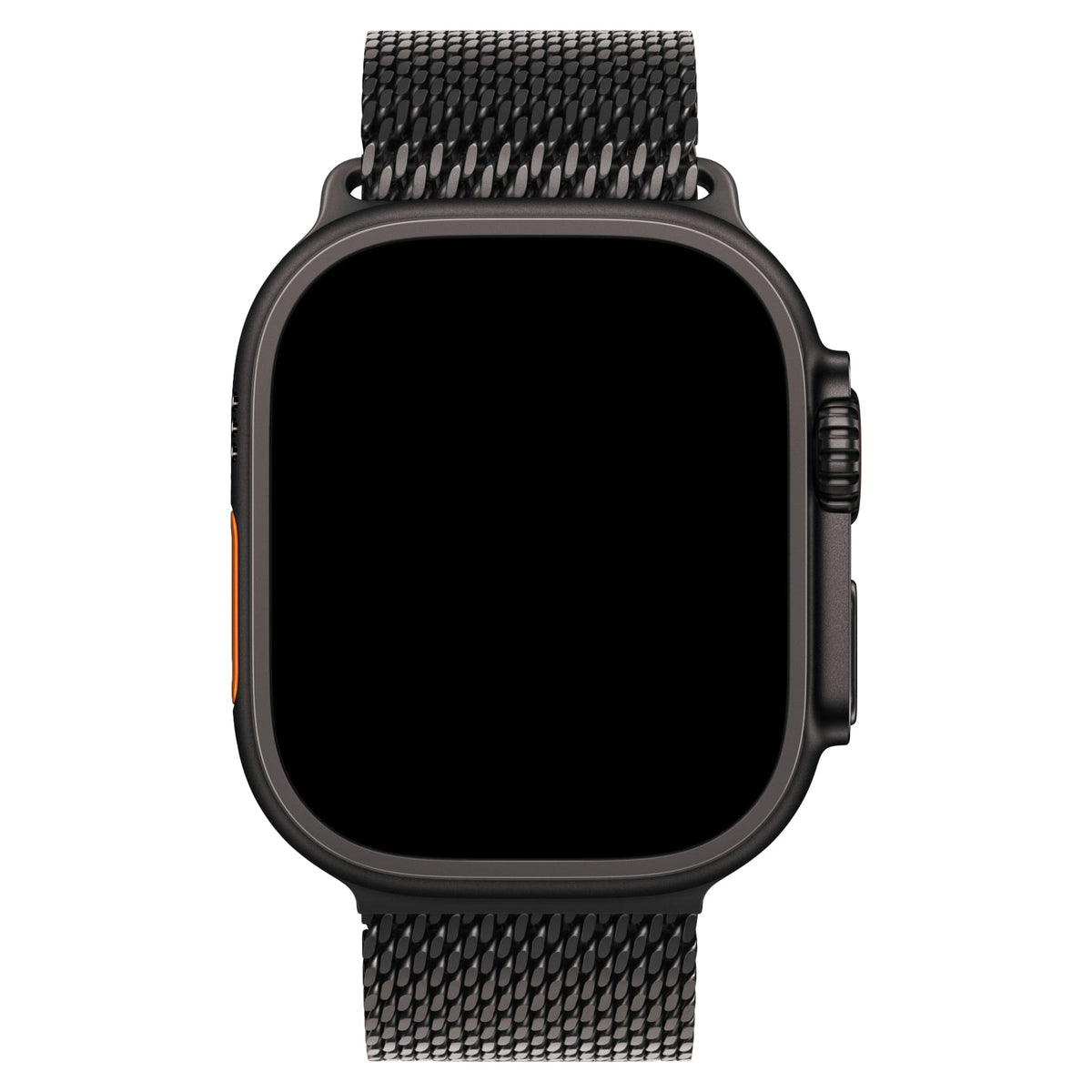 Apple Watch Ultra Uyumlu Titanyum Milano Loop Siyah bikordon