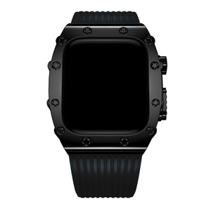 Apple Watch Uyumlu Azure Kasa Koruyucu Kordon Deep Black  bikordon