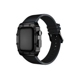 Apple Watch Uyumlu Azure Kasa Koruyucu Kordon Deep Black  bikordon
