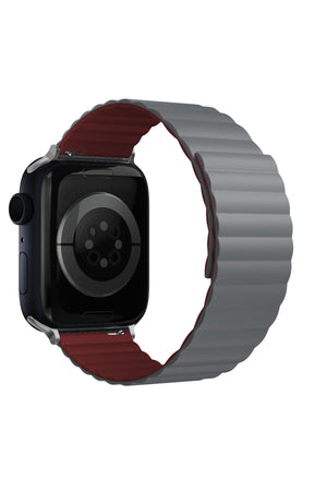 Apple Watch Uyumlu Baklalı Louis Loop Kordon Stone Red  bikordon