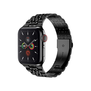 Apple Watch Uyumlu Beads Loop Çelik Kordon Onyx  bikordon