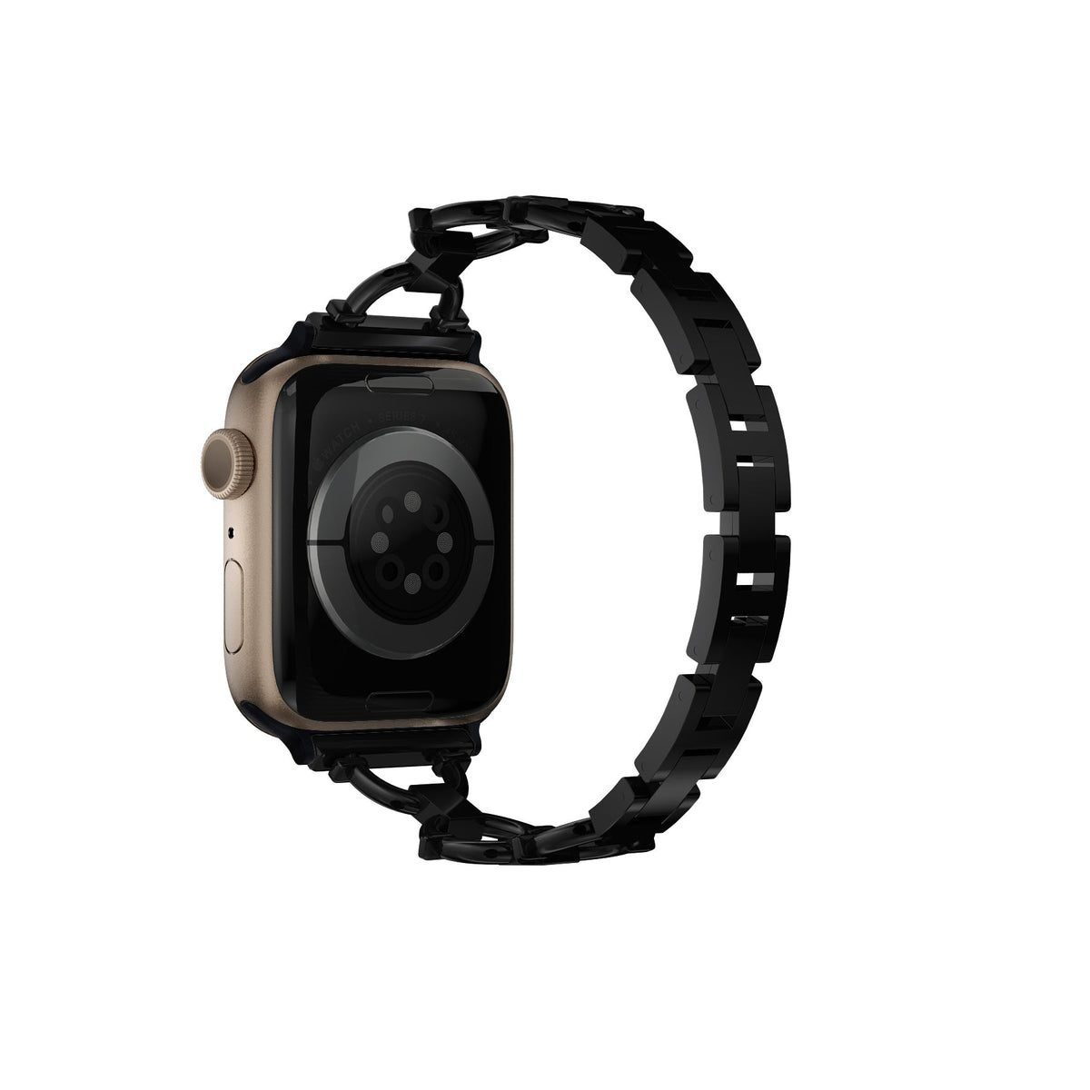 Apple Watch Uyumlu Chain Loop Kordon Frost Black  bikordon
