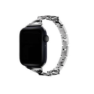 Apple Watch Uyumlu Chain Loop Kordon Light Gray  bikordon