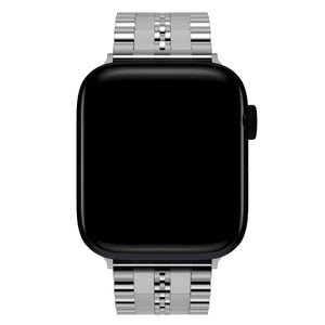 Apple Watch Uyumlu Çelik Steelmaster Loop Kordon Bright Gray  bikordon