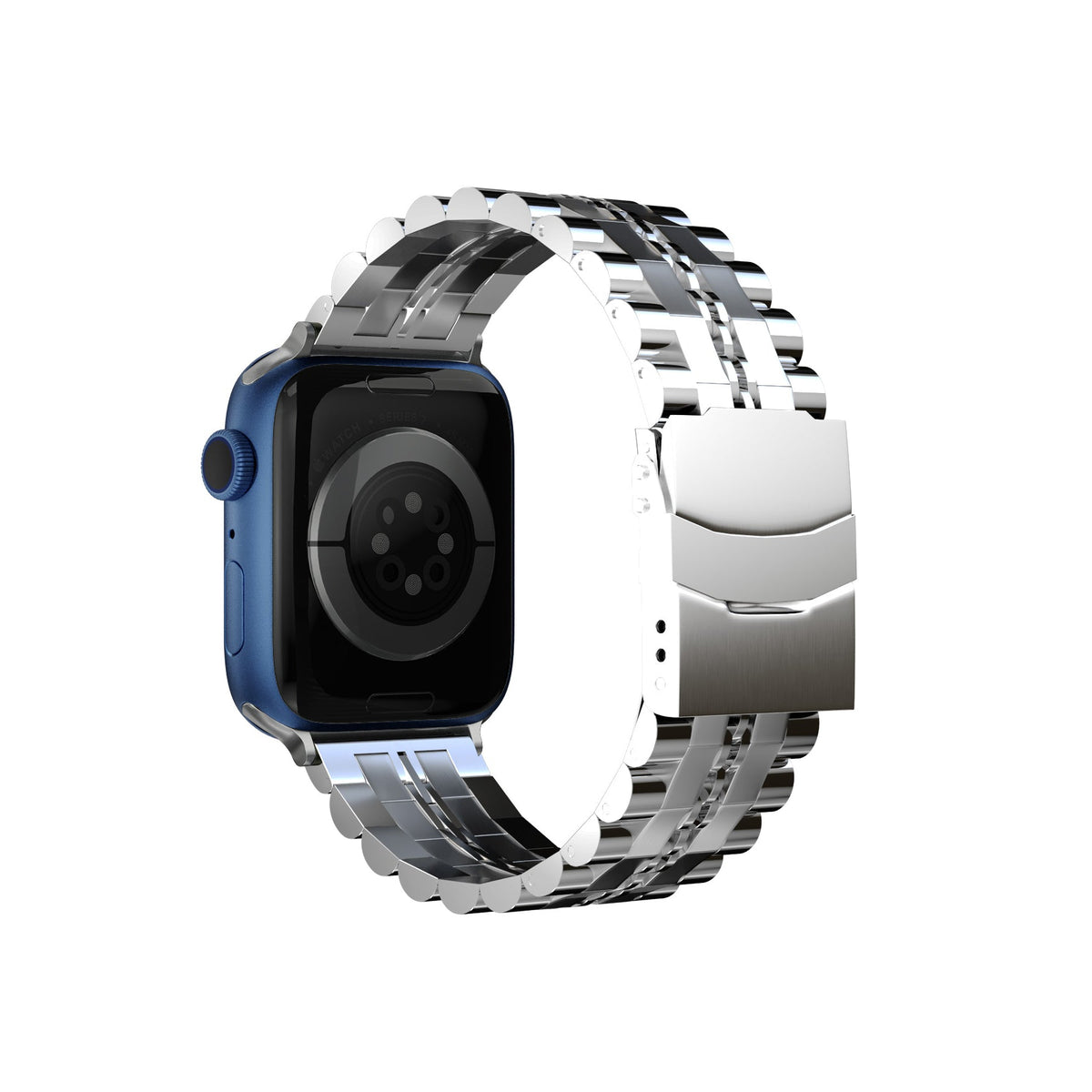 Apple Watch Uyumlu Çelik Steelmaster Loop Kordon Bright Gray  bikordon