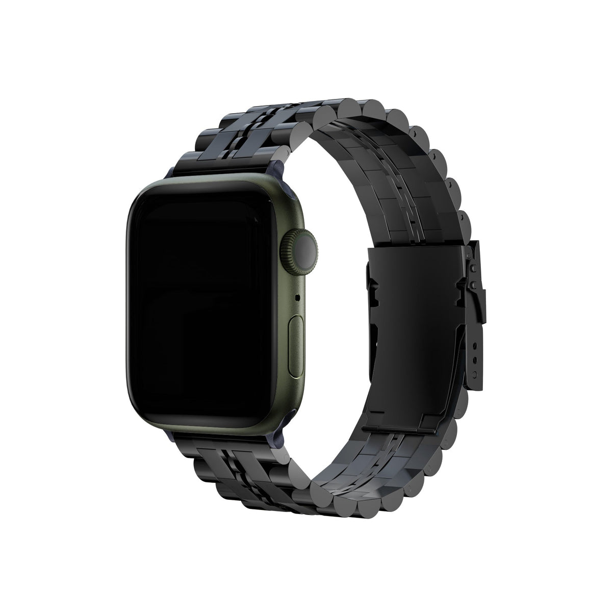 Apple Watch Uyumlu Çelik Steelmaster Loop Kordon Grease  bikordon
