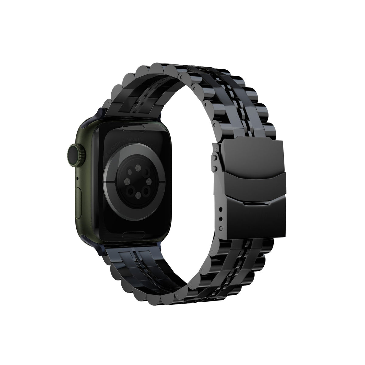Apple Watch Uyumlu Çelik Steelmaster Loop Kordon Grease  bikordon