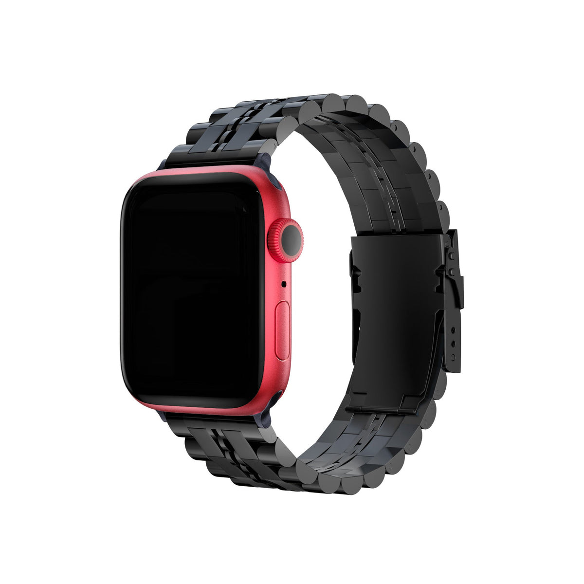 Apple Watch Uyumlu Çelik Steelmaster Loop Kordon Grease  bikordon