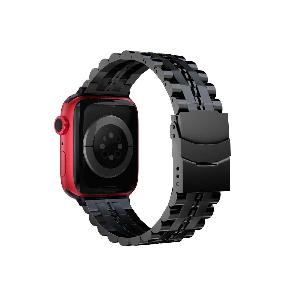 Apple Watch Uyumlu Çelik Steelmaster Loop Kordon Grease  bikordon