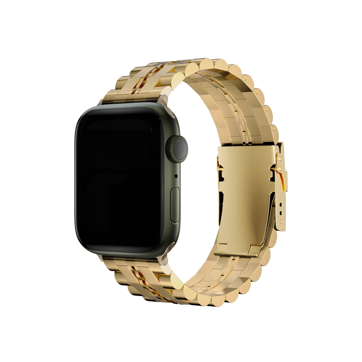 Apple Watch Uyumlu Çelik Steelmaster Loop Kordon Royal Yellow  bikordon
