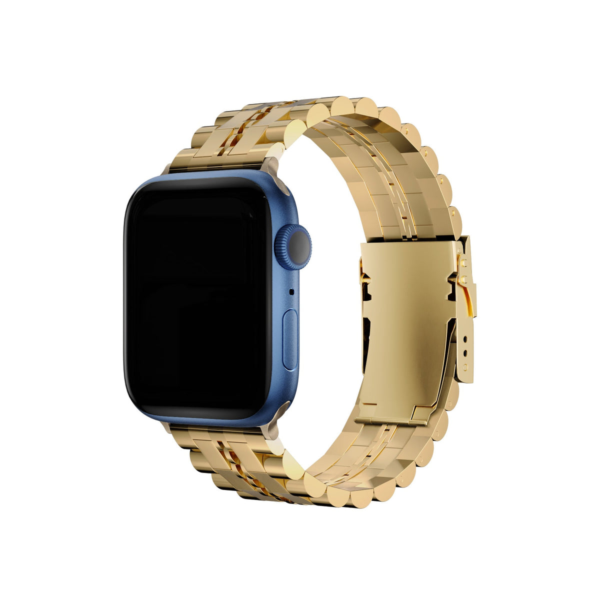 Apple Watch Uyumlu Çelik Steelmaster Loop Kordon Royal Yellow  bikordon