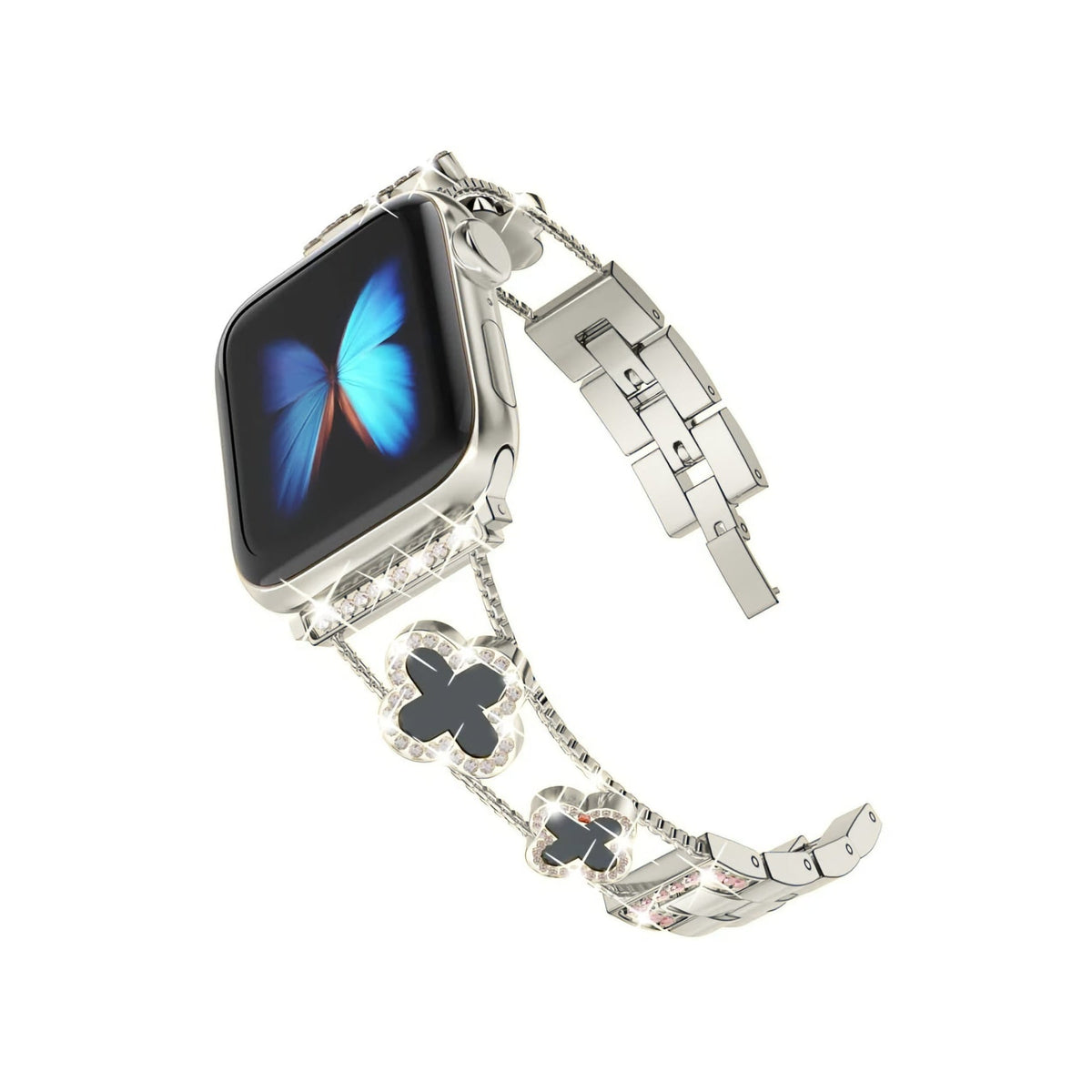 Apple Watch Uyumlu Clovella Metal Kordon Argonoir bikordon