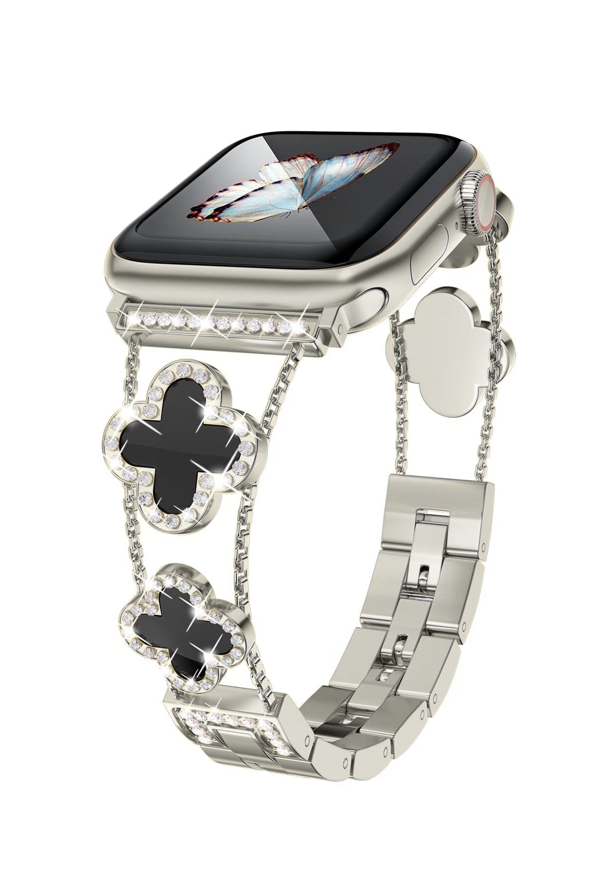 Apple Watch Uyumlu Clovella Metal Kordon Argonoir bikordon