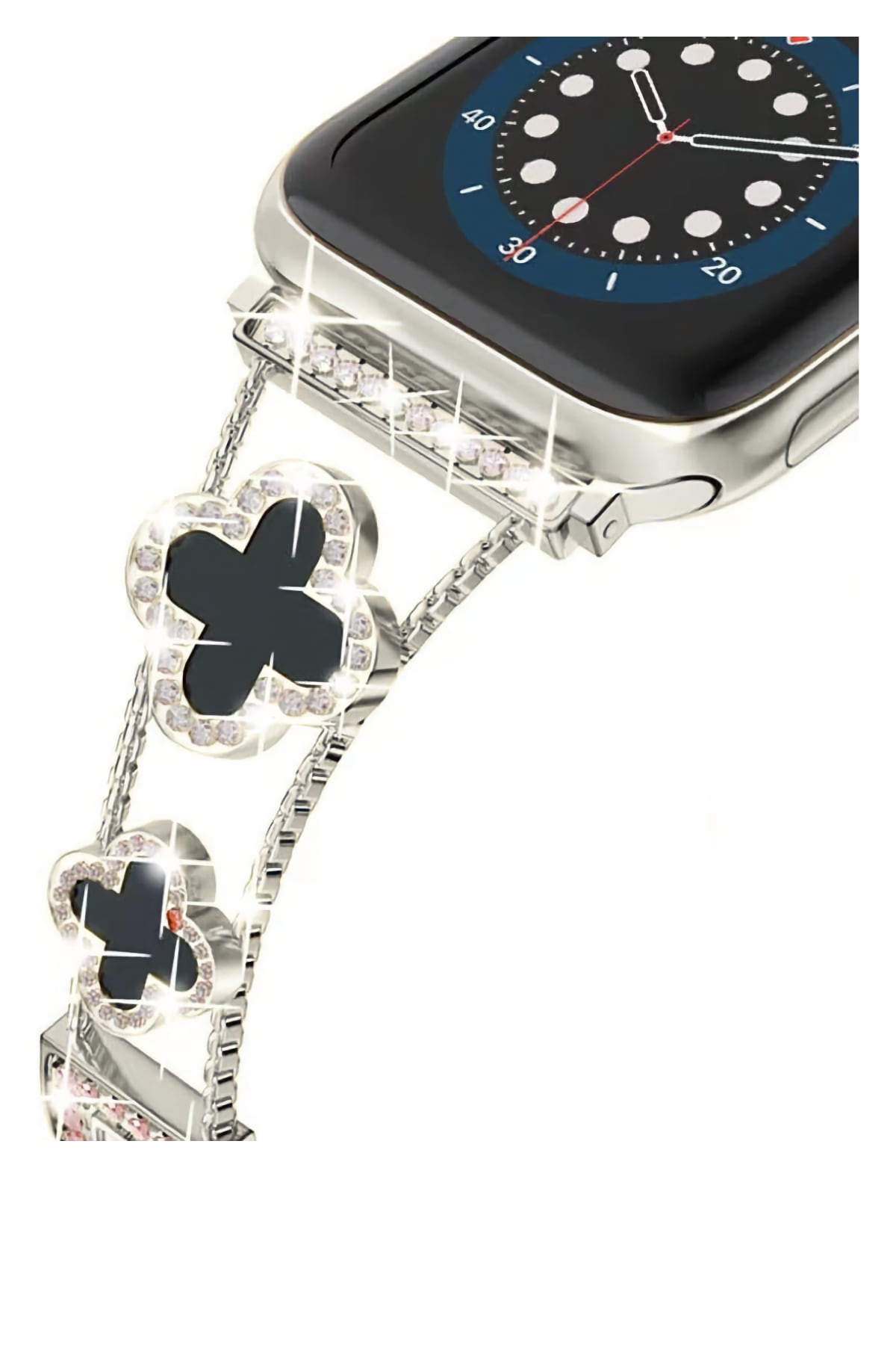 Apple Watch Uyumlu Clovella Metal Kordon Argonoir bikordon