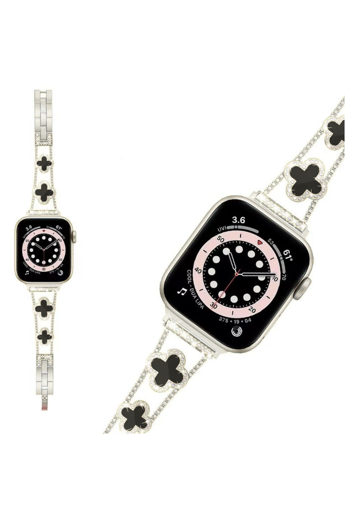 Apple Watch Uyumlu Clovella Metal Kordon Argonoir bikordon