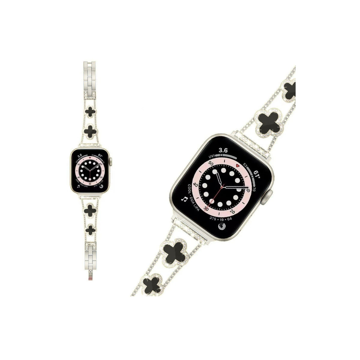 Apple Watch Uyumlu Clovella Metal Kordon Argonoir bikordon
