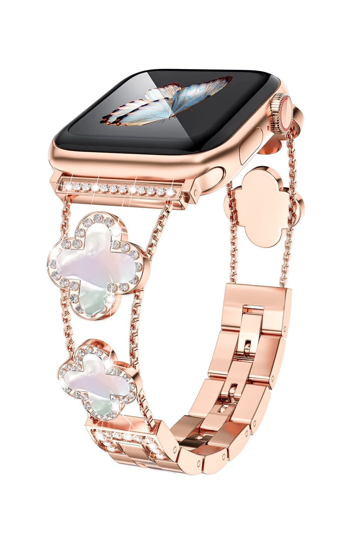 Apple Watch Uyumlu Clovella Metal Kordon Bellrosa bikordon