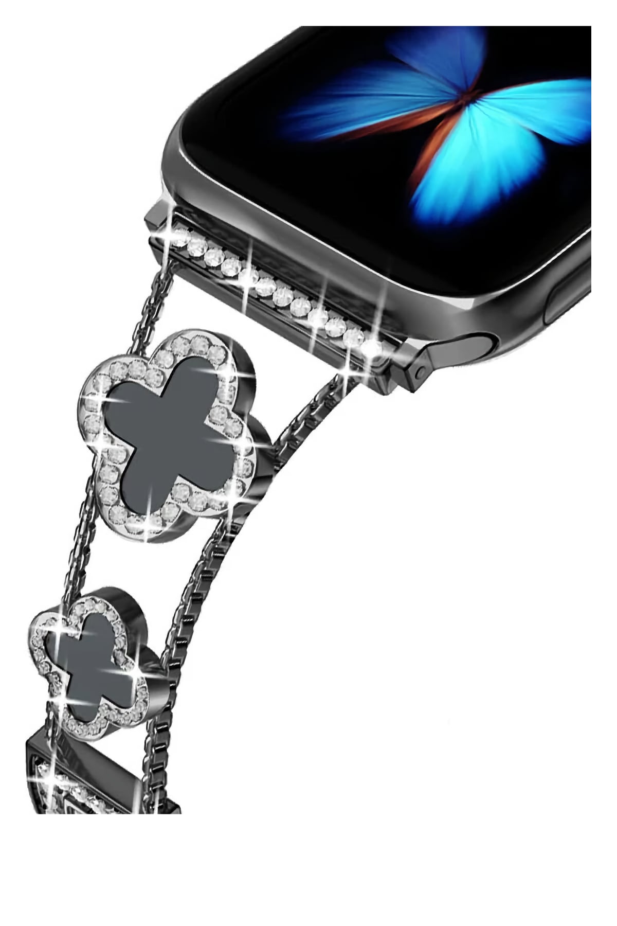 Apple Watch Uyumlu Clovella Metal Kordon Blacklux bikordon