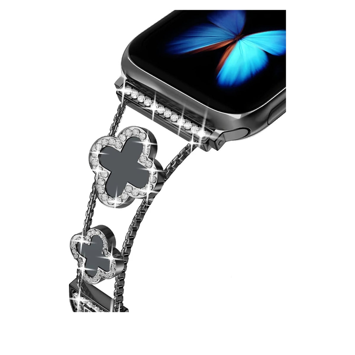 Apple Watch Uyumlu Clovella Metal Kordon Blacklux bikordon