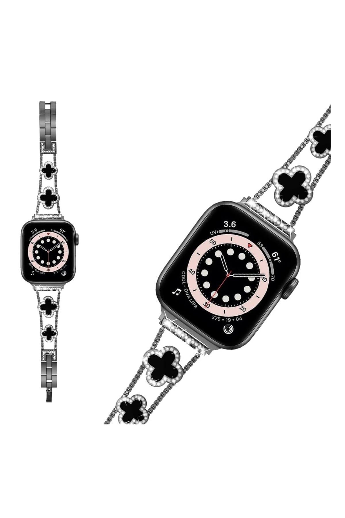 Apple Watch Uyumlu Clovella Metal Kordon Blacklux bikordon