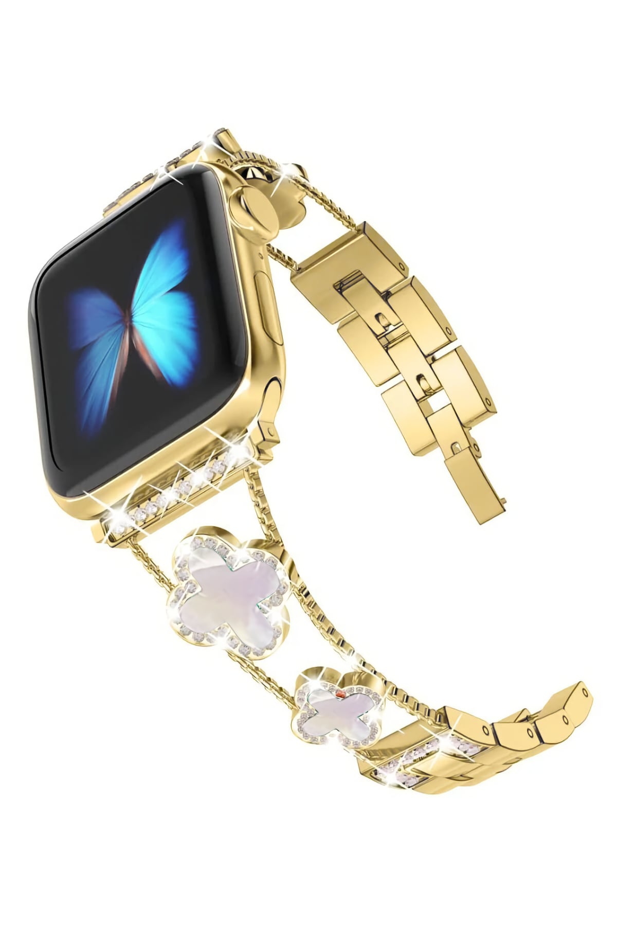 Apple Watch Uyumlu Clovella Metal Kordon Goldessa bikordon