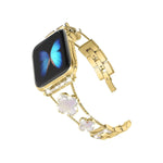 Apple Watch Uyumlu Clovella Metal Kordon Goldessa bikordon