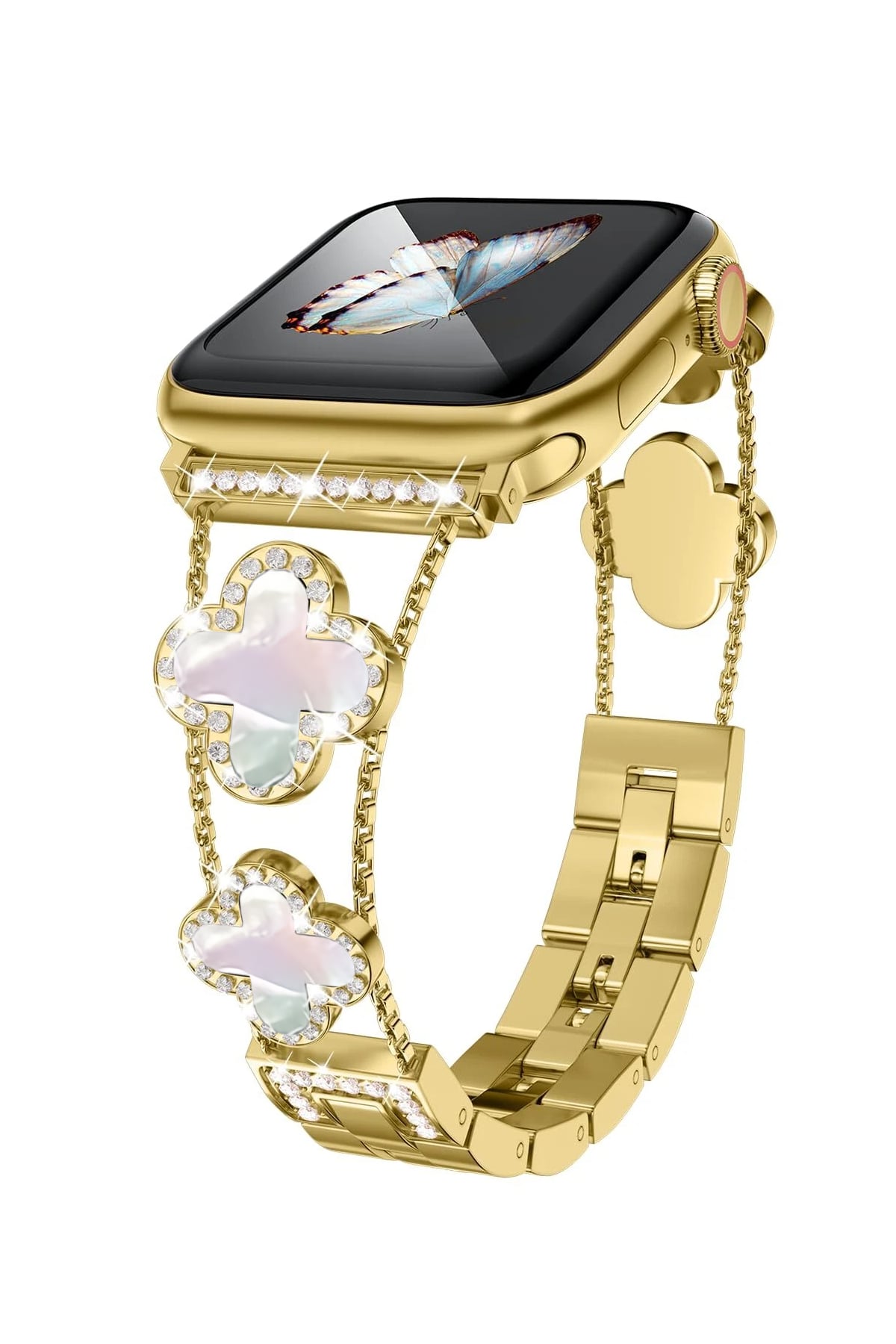 Apple Watch Uyumlu Clovella Metal Kordon Goldessa bikordon