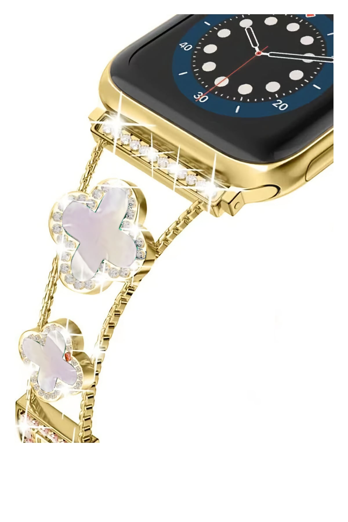 Apple Watch Uyumlu Clovella Metal Kordon Goldessa bikordon