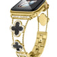 Apple Watch Uyumlu Clovella Metal Kordon Noir Gold bikordon